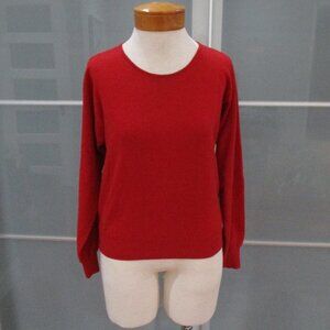 Malo 100% Cashmere Long Sleeve Burgundy Sweater